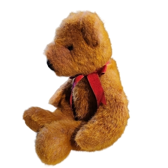 Vtg 1999 Taffybeary TY pinkish purple 14" bear with brown tips big nose unique - Picture 2 of 13